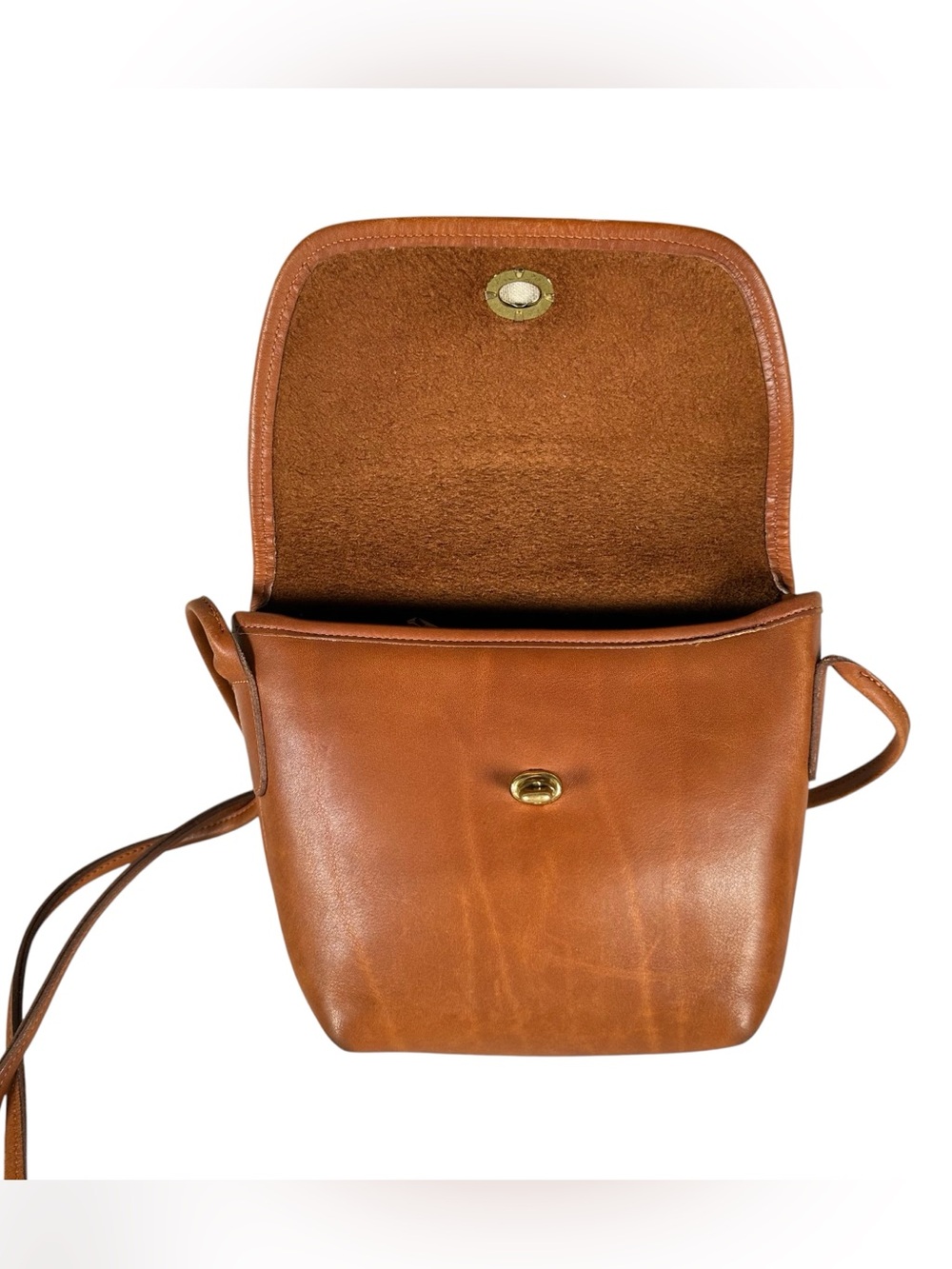 COACH Vintage Quincy Turn-Lock Minimalist Leather Crossbody Bag 9919 - Picture 4 of 8